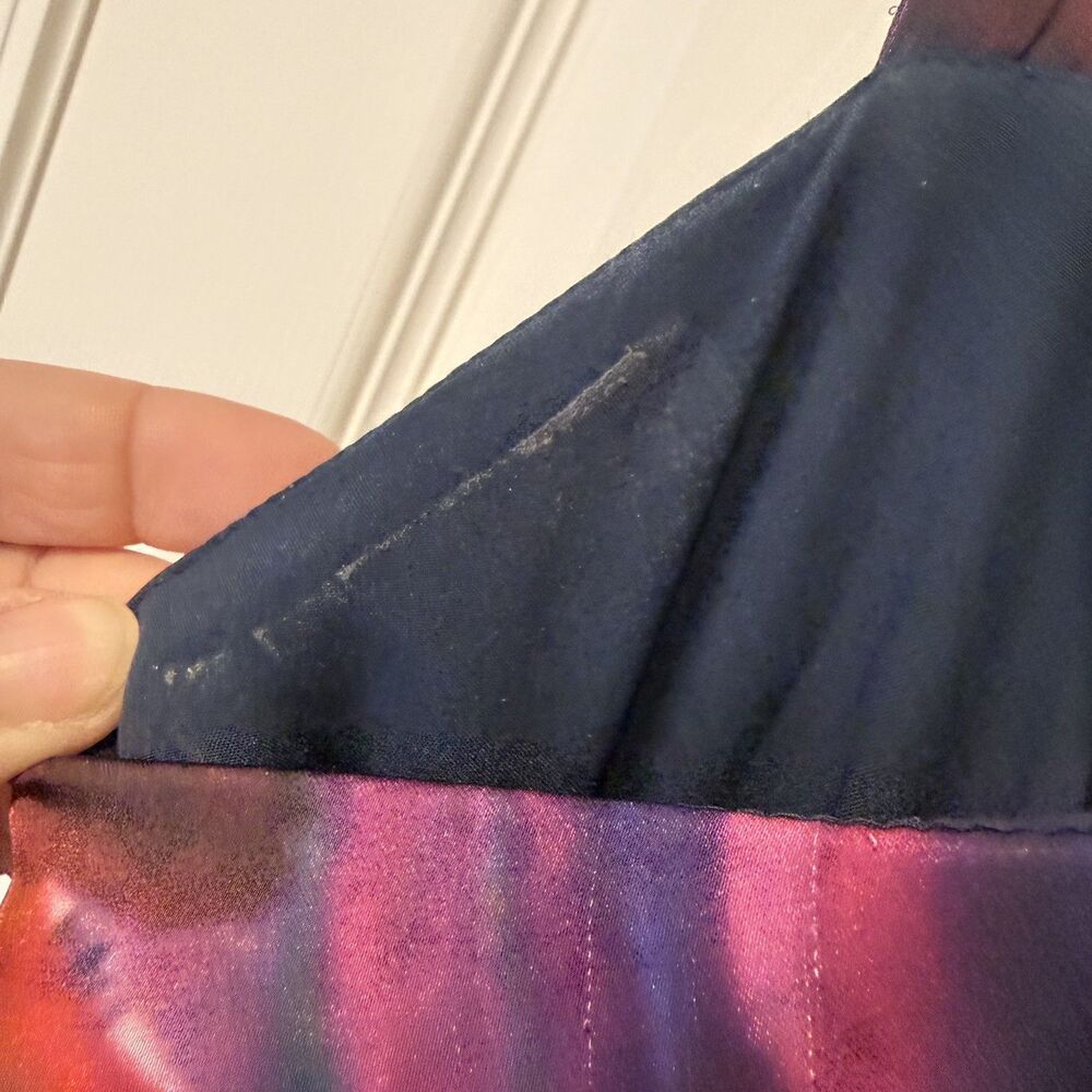 Anthropologie x Hutch Avani Tiered Maxi Dress Purple Pink Tulle Size 4 EUC - Picture 12 of 15